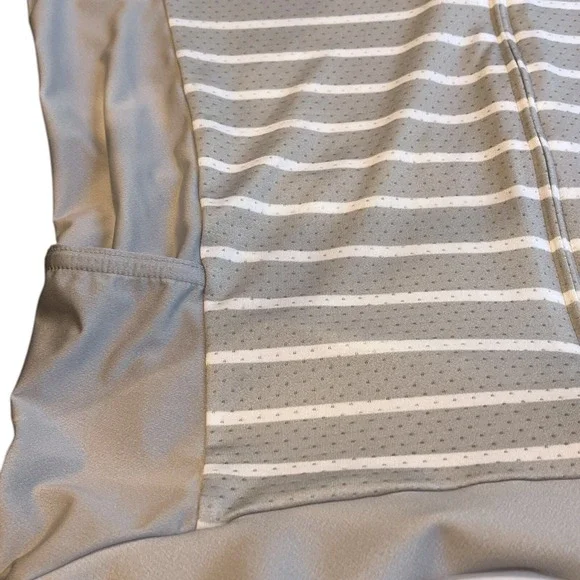 Lewis Garneau Men's Cycling Jersey Full Zip Front and Back Pockets Large Gray - Picture 7 of 7